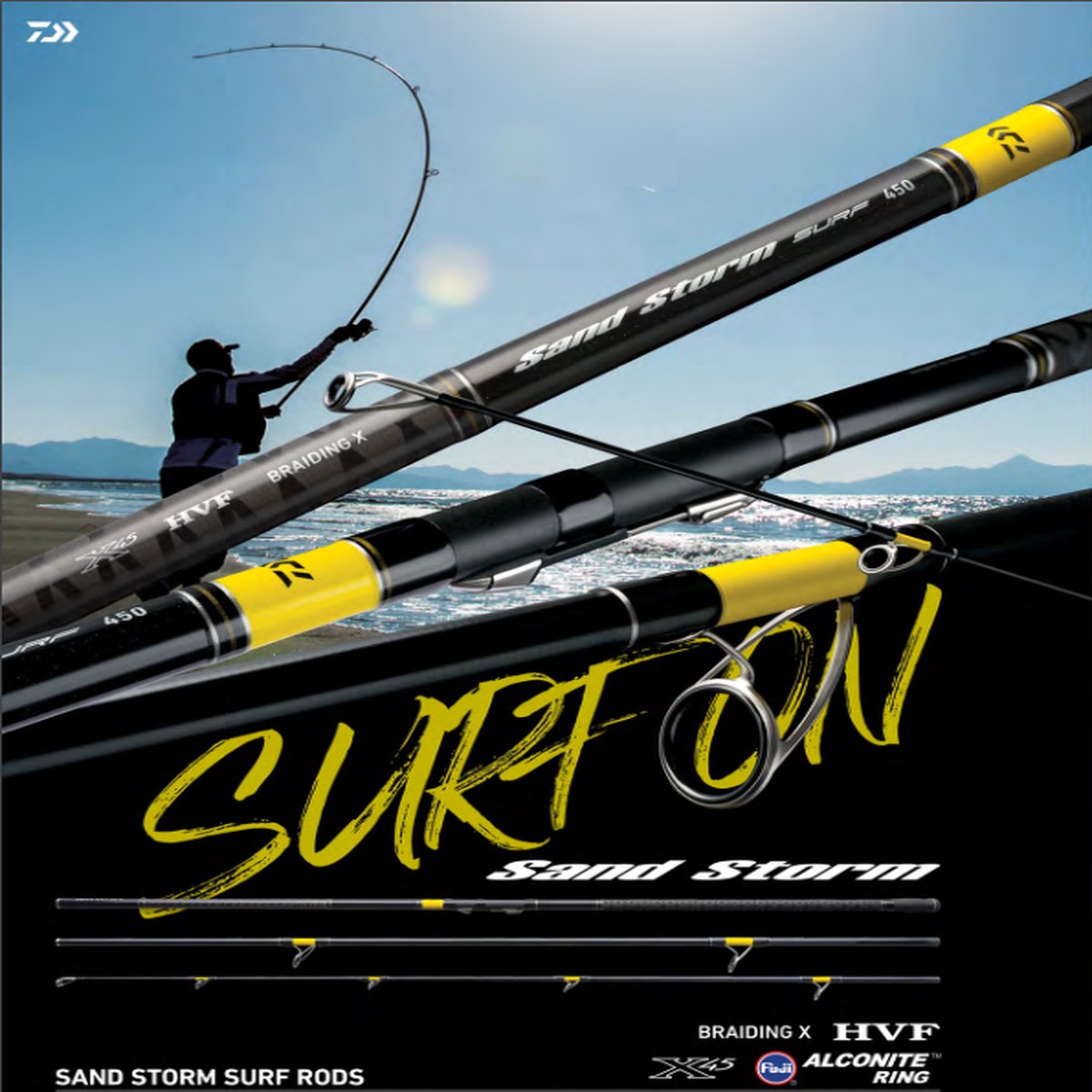 (PRICE w/o GST) - DAIWA ROD - SANDSTORM SURF