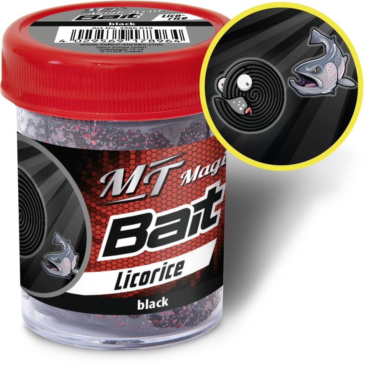 Magic Trout Trout Bait Black Taste Licorice 50g