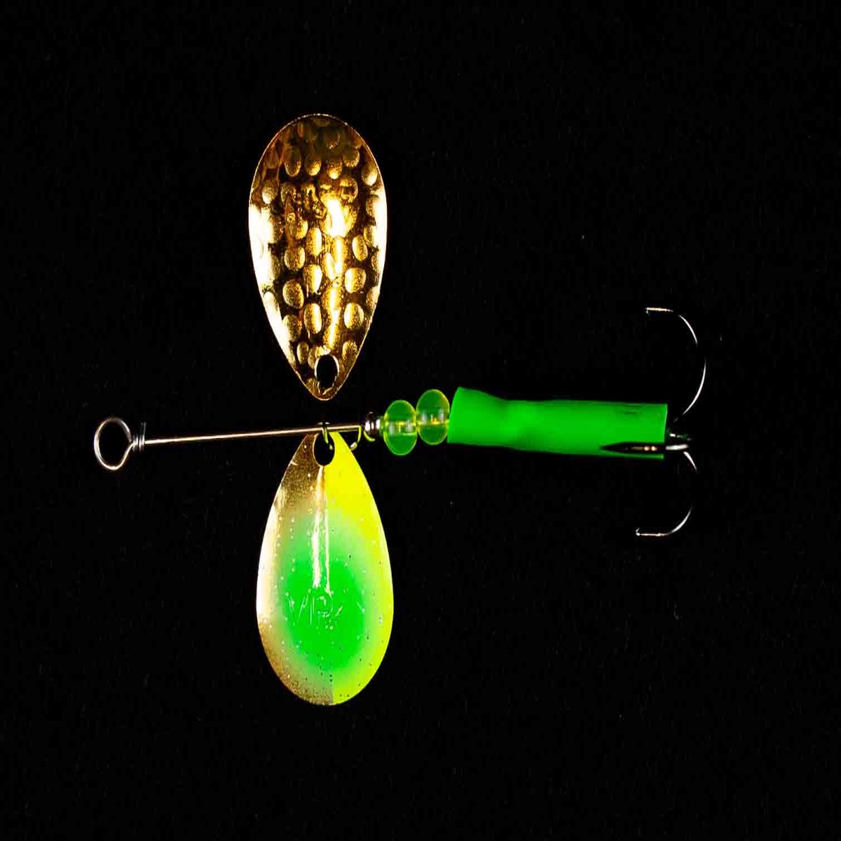 #3 Colorado "Gold Grinch" Salmon Spinner (Single Spinner)